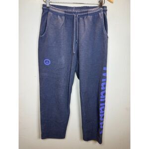 Madhappy Women's Size Small Navy Sweatpants Tie Waist Straight